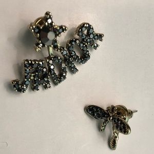 D.I.O.R earrings faux gold